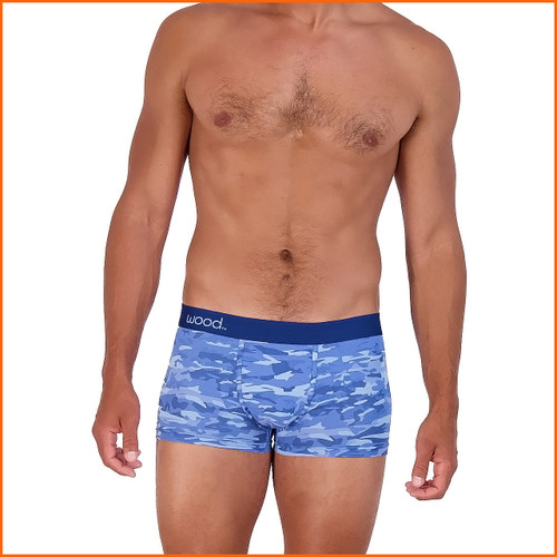 Wood Trunk Blue Camo