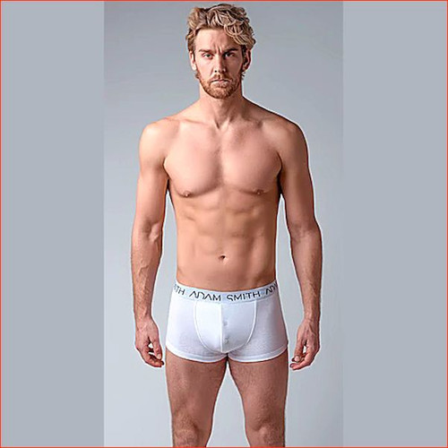 Adam Smith - Seamless - Softest Short Trunks - White