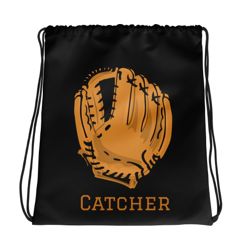 WTees Catcher Drawstring Bag Black