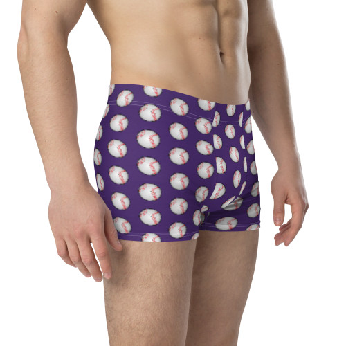 WTees Pitcher Trunk Boxer Briefs Purple