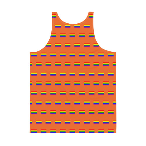 WTees Rainbow Flags Tank Top Orange