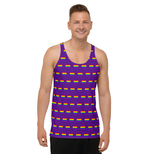 WTees Rainbow Flags Tank Top Purple