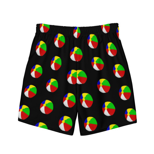 WTees Beach Balls! Swim Trunks Black
