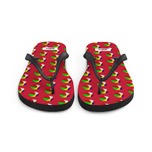 WTees Beach Ball Flip-Flops Red