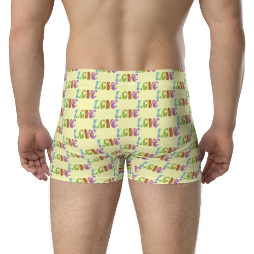 WTees Retro Love Love Love Trunk Boxer Briefs Cumulus