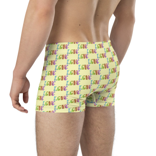 WTees Retro Love Love Love Trunk Boxer Briefs Cumulus