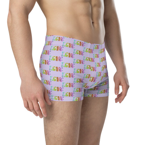 WTees Retro Love Love Love Trunk Boxer Briefs Fog