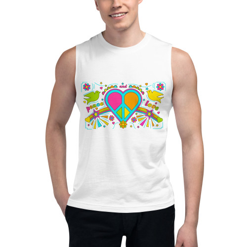 WTees Peace & Love Muscle Shirt