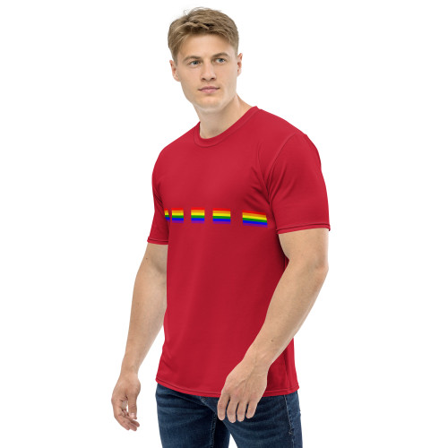 WTees Rainbow Flags T-Shirt Red