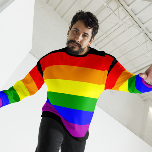WTees Rainbow Crewneck Sweatshirt