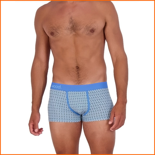 Wood Trunk Blue Steele Rings