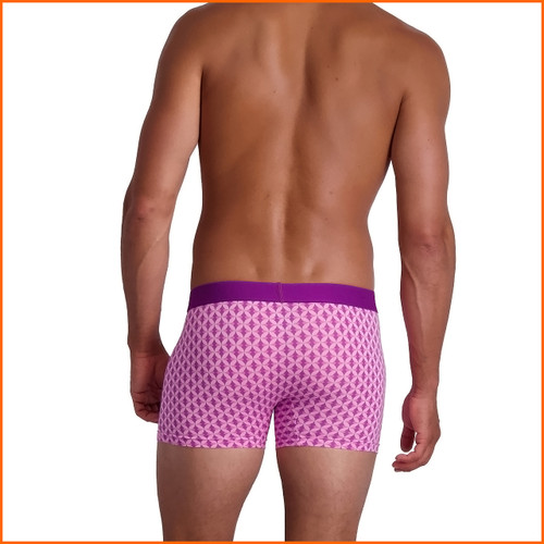 Wood Boxer Brief w/Fly Purple Interlock