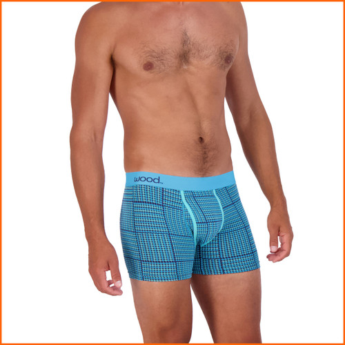 Wood Boxer Brief w/Fly Blue Hound Weave