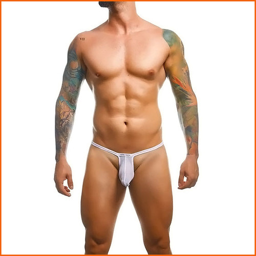 Justin + Simon Bulge Mesh Thong