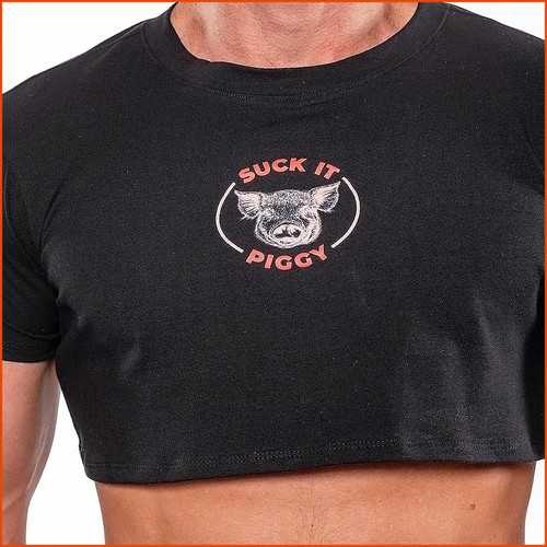 HARD CORE Suck It Piggy Half Tee