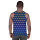 WTees Rainbow Flags Tank Top Blue