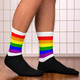 WTees Rainbow Flag Socks White