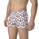 WTees Flower Power Peace Sign Trunk Boxer Briefs White