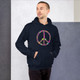 WTees Flower Power Peace Sign Hoodie