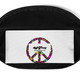 WTees Flower Power Peace Sign Fanny Pack White