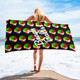 WTees Beach Balls Beach Towel Black