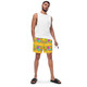 WTees Peace & Love Swim Trunks Yellow