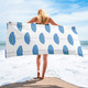 WTees Beach Umbrella Beach Towel White Sand