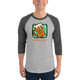 WTees Bottoms Up! Beer Mug 3/4 Sleeve Raglan Shirt