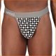  Wood Black White Dimension Thong