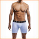 MaleBasics 3 Pack Boxer Briefs Prints Black Waist