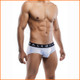 MaleBasics 3 Pack Briefs Prints Black Waist