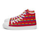 WTees Rainbow Flags High Top Canvas Shoes Red