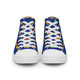 WTees Rainbow Flags High Top Canvas Sneakers Blue