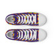 WTees Rainbow Flags High Top Canvas Sneakers Purple