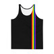 WTees Rainbow Stripe Tank Top Black