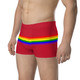 WTees Rainbow Stripe Trunk Boxer Briefs Red