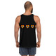 WTeews Rainbow Hearts Tank Top Black