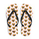 WTees Rainbow Hearts Flip-Flops White 