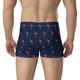 WTees Pink Flamingos Boxer Briefs Navy