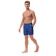 WTees Pink Flamingos Swim Trunks Blue