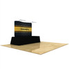 Wave Tube Display 8' Curved Table Top with Graphic 2-sides Left Wave Tube Display 8' Curved Table Top with Graphic 2-sides Left