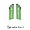 8.25ft. Falcon Flag Double-Sided with Spike Base (Graphic Package)