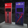 3ft x 8ft Vector Monitor Kiosk 01 - Single Monitor with Printed Back 3ft x 8ft Vector Monitor Kiosk 01 - Single Monitor with Printed Back