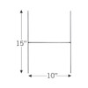 18" x 11" Single Sided Yard Sign with Small H-Stake (20 Pack)