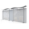 20ft Timberline Monitor Display Fabric Sides and Slat Walls 20ft Timberline Monitor Display Fabric Sides and Slat Walls