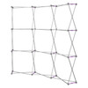 Curved 8ft Hop Up Back Wall Display (3x3) Hardware