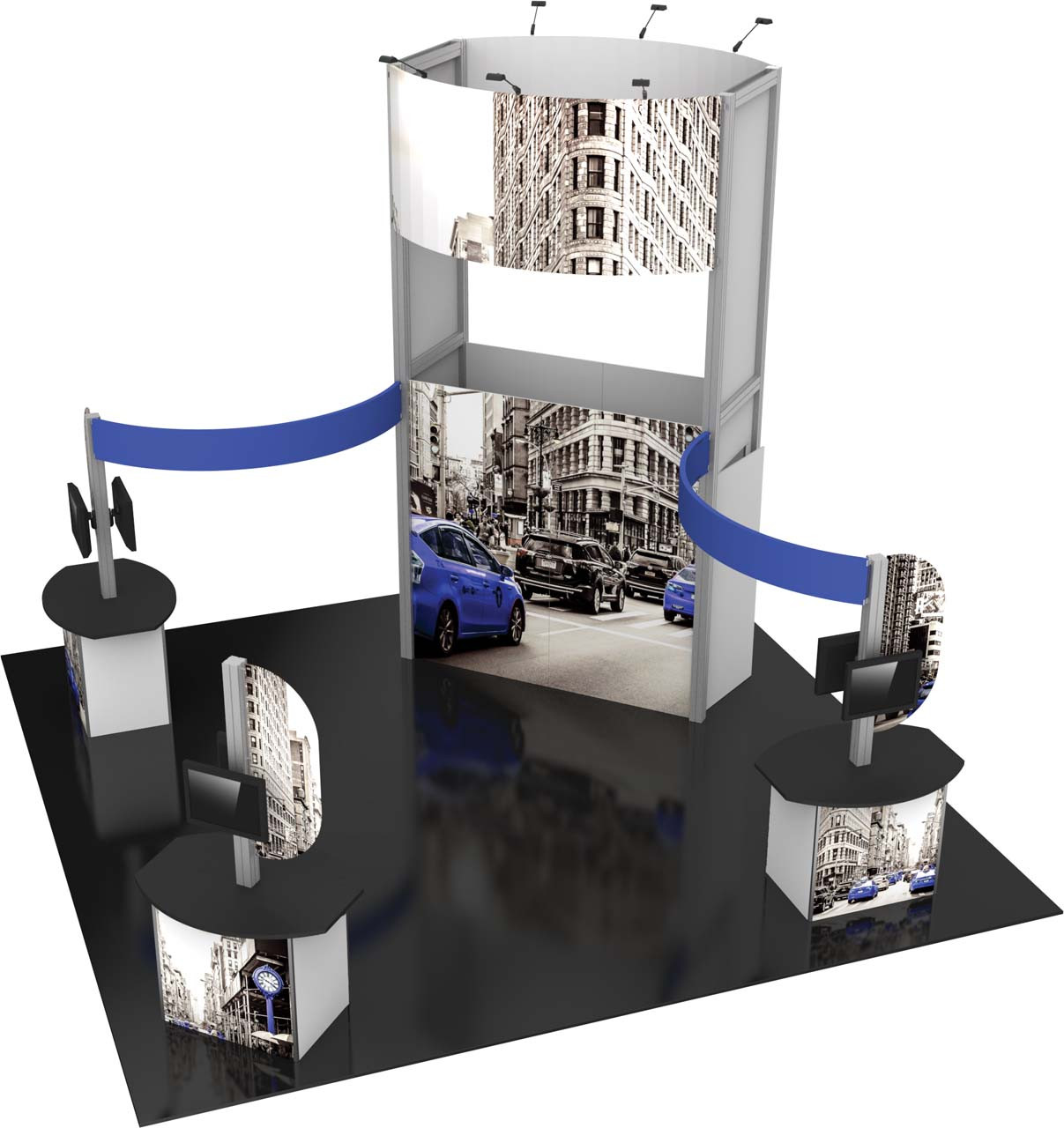 Hybrid Pro Modular 20x20 Island Kit 17 | GLM Displays