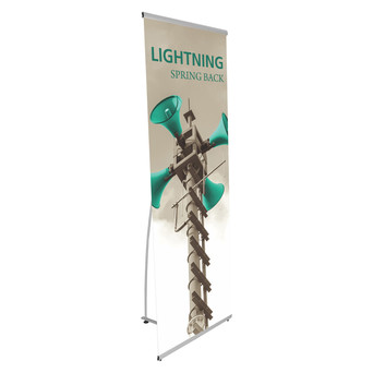 Lightning Spring Back Banner Stand