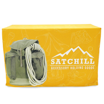 4ft Fitted Table Throw - Open Back