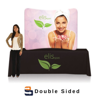 6 ft. EZ Tube® Curve Table Top Double-Sided (Graphic Package)